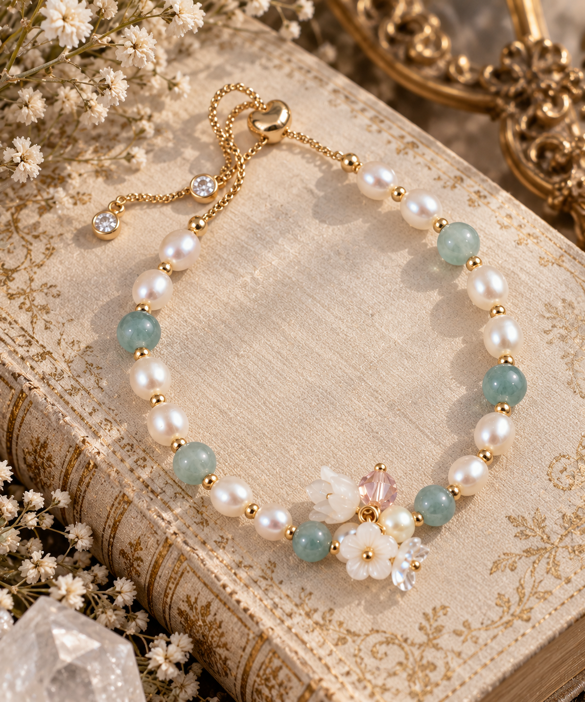 Mystic Bloom Pearl Bracelet